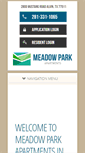 Mobile Screenshot of meadowparkalvin.com