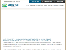 Tablet Screenshot of meadowparkalvin.com